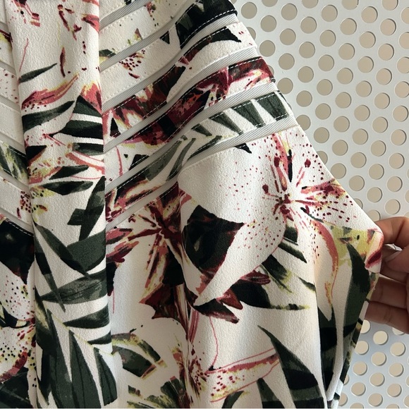 Spenser Jeremy Halter Midi Dress Size Large Tropical Floral Print GUC - Picture 4 of 10